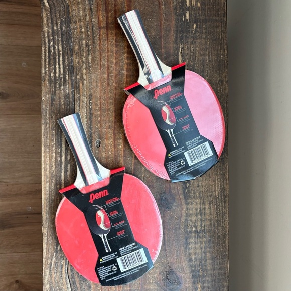 Set of Penn 3.0 Competition Table Tennis Paddles, [Black/Red] NWT - Picture 3 of 9